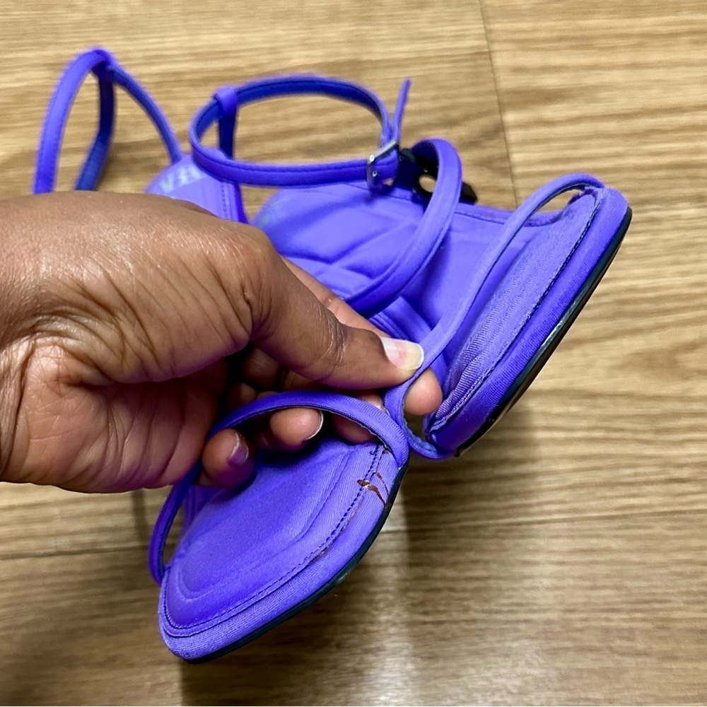 ZARA Purple open toe sandals - Picture 4 of 11
